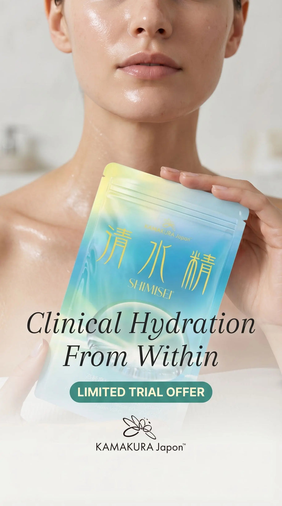 SHIMISEI High-Purity Hyaluronic Acid 240mg Skin Hydration Support | 28-Cap Pouch 🇯🇵 Made in Japan - TokyoSupplements.com.au
