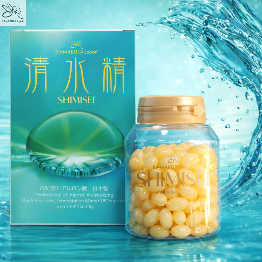 SHIMISEI High-Purity Hyaluronic Acid 240mg | Japanese Daily Wellness Trial Pouch | 28 Caps | Made in Japan KAMAKURA JAPON