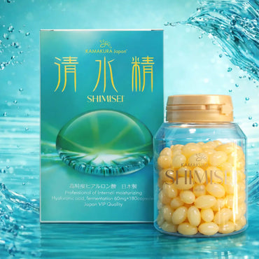 SHIMISEI High-Purity Hyaluronic Acid 240mg | Beauty & Hydration Support | 180 Caps | MADE IN JAPAN TokyoSupplements.com.au